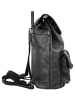 Cluty Rucksack echt Leder in schwarz