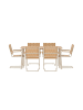 ebuy24 Gartenset Holmsund (7-teilig) Beige 90 x 150 cm