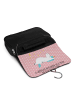 Mr. & Mrs. Panda Kosmetiktasche Einhorn Sternenhimmel mit Spruch in Rot Pastell