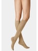Kunert Kniestrümpfe Liz wärmend in Beige-mel.