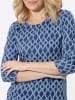 Sieh an! 3/4-Arm-Shirt in jeansblau-bleu-bedruckt