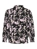 Kaffe Langarm - Hemd KAlura Regular fit in Black/Pink Graphic Strokes