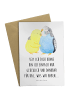 Mr. & Mrs. Panda Grußkarte Wellensittich Liebe mit Spruch in Weiß