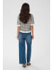 Kaffe Strickpullover KAlizza Baggy fit in Chalk / Black Fine Stripe