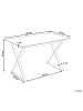 Beliani Esszimmertisch ATTICA in Weiß/Silber - (W) 70 x (H) 75 x (L) 120 cm