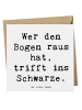 Mr. & Mrs. Panda Deluxe Karte Spruch Bogensport Meister mit Spruch in Weiß