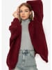 SASSYCLASSY Oversize Cardigan in Dunkelrot