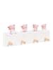 relaxdays Kindergarderobe in Grau/ Braun - (B)40 x (H)20 x (T)5,5 cm