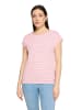 BETTY & CO Casual-Shirt mit Gummizug in Pink/Cream