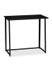 relaxdays Schreibtisch in Schwarz - (B)80 x (H)74,5 x (T)45 cm