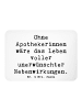 Mr. & Mrs. Panda Magnet Spruch Apothekerin Nebenwirkung mit Spruch in Weiß