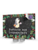 Mr. & Mrs. Panda Adventskalender Postbote Leidenschaft mit Spruch in Kreidetafel
