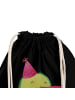 Mr. & Mrs. Panda Beutel Rucksack Avocado Feier ohne Spruch in Schwarz