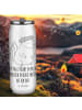 Mr. & Mrs. Panda Schul Trinkflasche Stinktier  mit Spruch in Weiß