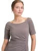 Vera Mont Abendkleid im Glitzer-Look in Taupe/Silver