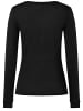 super.natural Merino Longsleeve in schwarz