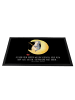 Mr. & Mrs. Panda Schmutzfangmatte Pinguin Mond mit Spruch in Schwarz