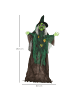 HOMCOM Halloween-Dekorationen-60L × 18B × 183H cm-Mehrfarbig