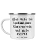 Mr. & Mrs. Panda Emaille Tasse Spruch Erste Erfahrungen im Straß... in Weiß
