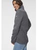 Polarino Strickfleecejacke in graumeliert
