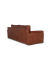Giner y Colomer 3-Sitzer-Sofa im Vintage-Stil mit Naturlederbezug in Brown