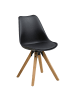 ebuy24 Esszimmerstuhl Dima Schwarz 2er Set