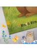 Mr. & Mrs. Panda Kinderhandtuch Hund Blume Design mit Spruch in Weiß