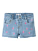 name it Shorts in Light Blue Denim