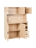 Beliani Vitrine CAMPBELLTON in Braun - (W) 120 x (H) 173 x (L) 40 cm