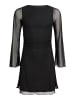 JJXX Mesh-Kurzkleid Stretch Langarm Jxminna in black