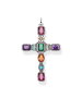 Thomas Sabo Anhänger Kreuz Farbige Steine in silber, bunt