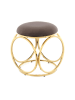 Kayoom Hocker Whitney 325 in taupe - gold