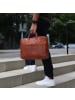 SID & VAIN Leder-Laptoptasche 15" CEDAR in braun