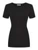 Seamless Basic T-Shirt Classic Short Sleeve in Black