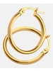 Diamant L'éternel Creolen aus 375 Gelbgold