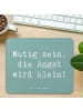 Mr. & Mrs. Panda Mauspad Spruch Angst überwinden mit Spruch in Meeresbrise
