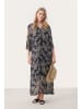 PART TWO Kleid BeritPW Gerade Passform in Dark Navy Delicate Leaf