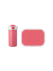 Mepal 2er Set Brotdose + Verschlussbecher Campus 300 ml + 700 ml in pink