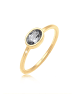 Elli Ring 925 Sterling Silber Oval, Verlobungsring in Gold