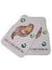 Mr. & Mrs. Panda Automatte Otter Seerose mit Spruch in Grau Pastell