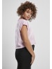 Urban Classics Cropped T-Shirts in girlypink