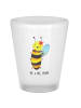 Mr. & Mrs. Panda Schnapsglas Biene Happy ohne Spruch in Transparent