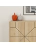 CALICOSY Sideboard DUNE in Eiche - (W) 123  x (H) 62,4  x (L) 35  cm