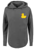 F4NT4STIC Oversized Hoodie Yellow Rubber Duck OVERSIZE HOODIE in charcoal