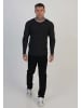 SikSilk Langarmshirt Marl in Black