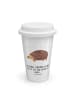 Mr. & Mrs. Panda Coffee To Go Becher Igel Herzen mit Spruch in Weiß