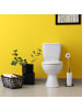 relaxdays Toilettenpapierhalter in Anthrazit/ Natur - (B)20 x (H)73 x (T)20 cm