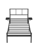 VASAGLE Bettgestell Conner in Schwarz - (B)90.5 x (H)87 x (T)206.5 cm