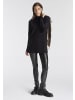 Tamaris Stehkragenpullover in schwarz