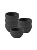 Villeroy & Boch 6er Set Eierbecher Manufacture Rock in ø 4,8 cm in schwarz